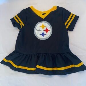 Pittsburgh Steelers Baby Dress 3–6 Months NFL Infant Shirt Dress Game Day Fan